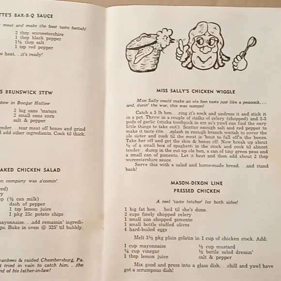 Civil Wah Cookbook Book of Recipes